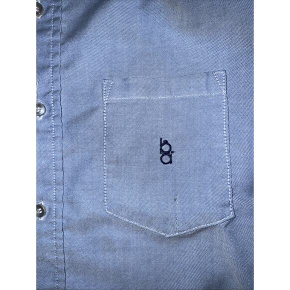 Bob Allen Short Sleeve Button Down Shirt Men’s Large Blue Hunting Workwear USA - Picture 2 of 4